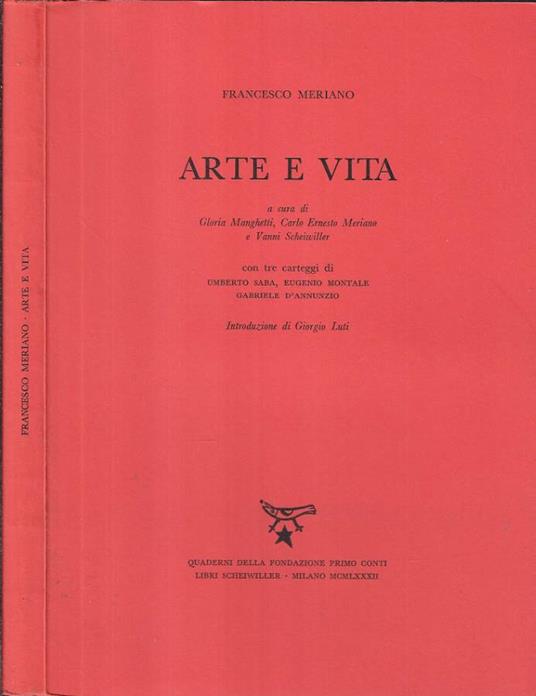 Arte e vita - Francesco Meriano - copertina