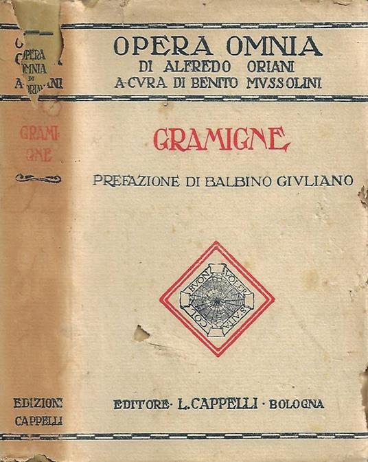 Gramigne - Alfredo Oriani - copertina
