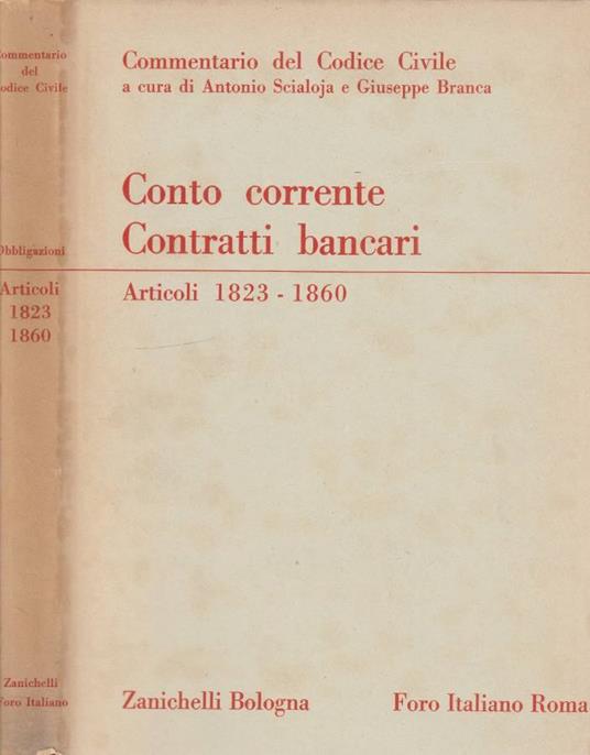 Conto Corrente, Contratti bancari - Adriano Fiorentino - copertina
