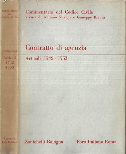 Contratto di agenzia - Giorgio Ghezzi - copertina