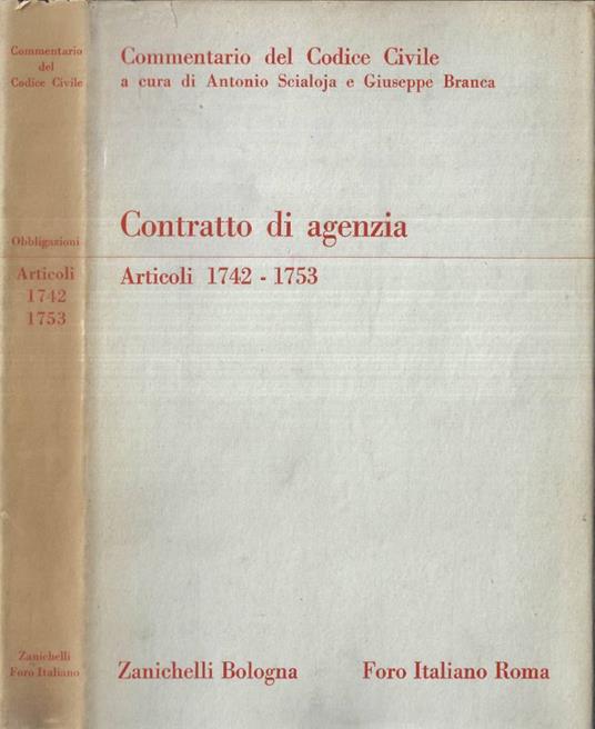 Contratto di agenzia - Giorgio Ghezzi - copertina