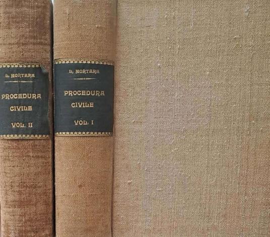 Commentario del Codice e delle Leggi di Procedura Civile. Due volumi - Lodovico Mortara - copertina