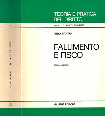 Fallimento e fisco - Piero Pajardi - copertina