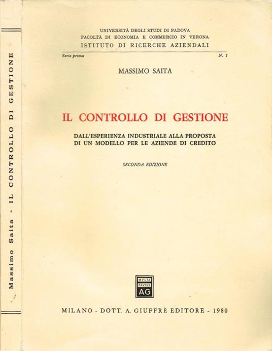 Il controllo di gestione - Massimo Saita - copertina