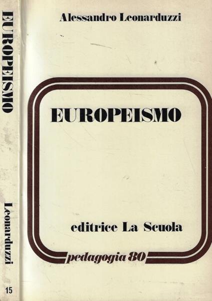 Europeismo - Alessandro Leonarduzzi - copertina