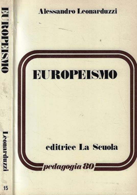 Europeismo - Alessandro Leonarduzzi - copertina