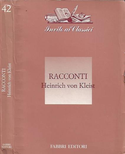 Racconti - Heinrich von Kleist - copertina