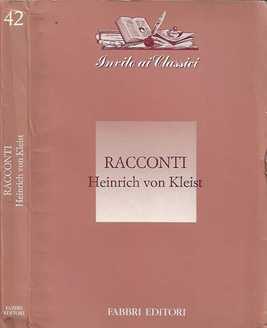 Racconti - Heinrich von Kleist - copertina