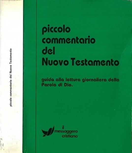 Piccolo commentario del Nuovo Testamento - copertina