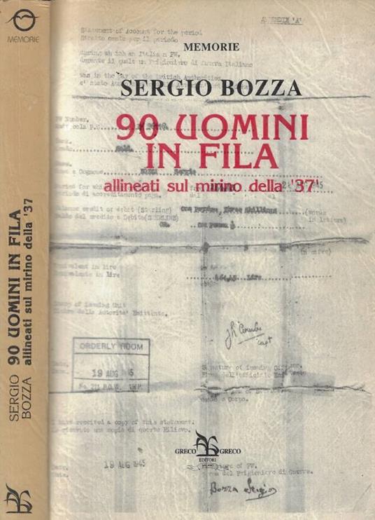 90 uomini in fila - Sergio Bozza - copertina