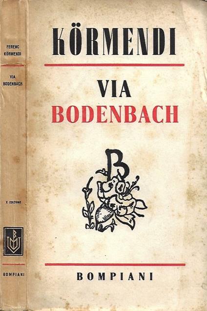Via Bodenbach - Ferenc Kormendi - copertina
