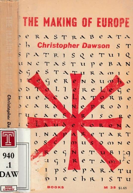 The making of Europe - Christopher Dawson - copertina