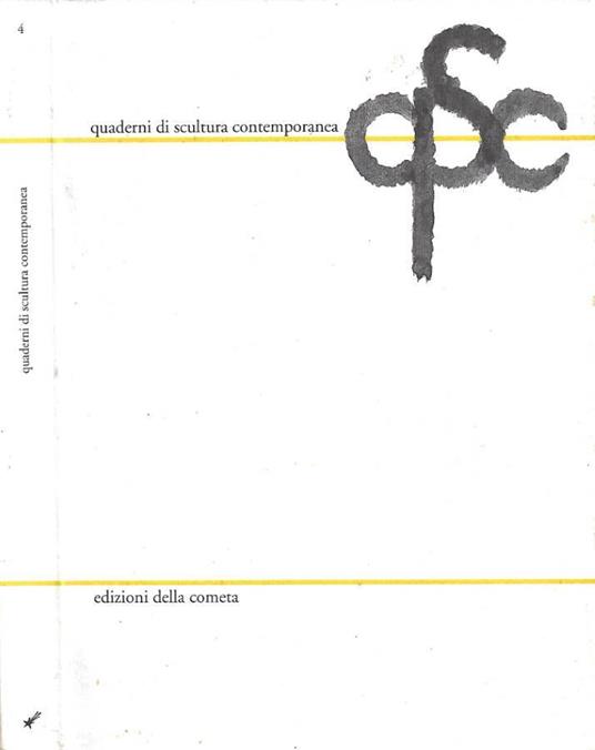 Quaderni di scultura contemporanea. N. 4/2001 - copertina