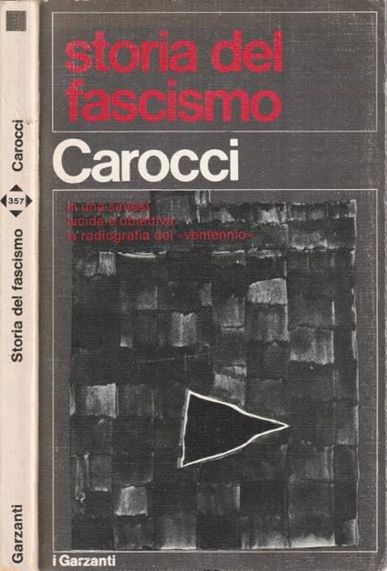Storia del fascismo - Giampiero Carocci - copertina
