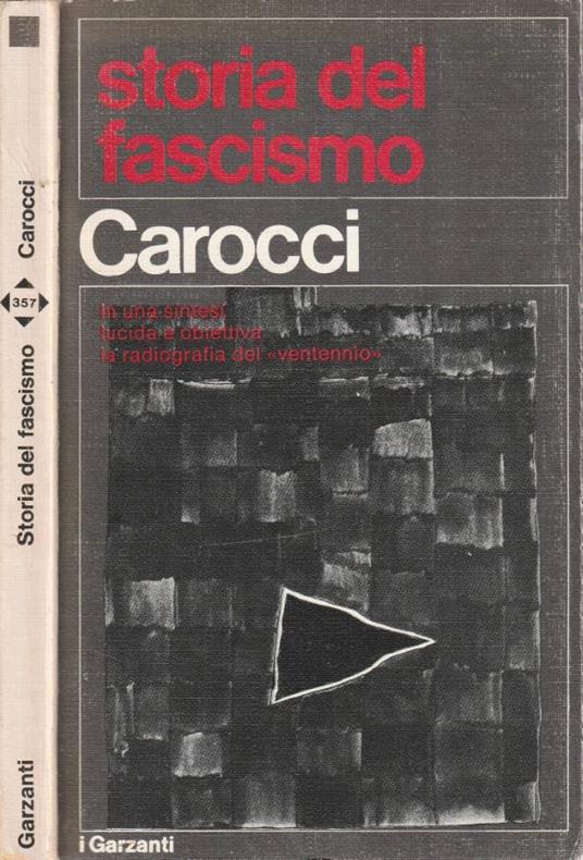 Storia del fascismo - Giampiero Carocci - copertina