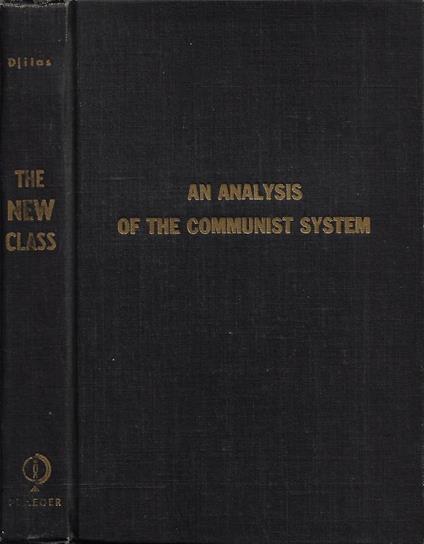 The New Class - Milovan Djilas - copertina