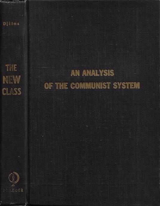 The New Class - Milovan Djilas - copertina