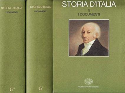 Storia d'Italia 5. I documenti. Due volumi - copertina