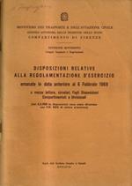 Disposizioni relative alla regolamentazione d'esercizio