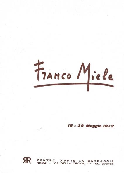 Franco Miele - copertina
