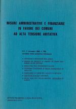 Misure amministrative e finanziarie in favore dei comuni ad alta tensione abitativa