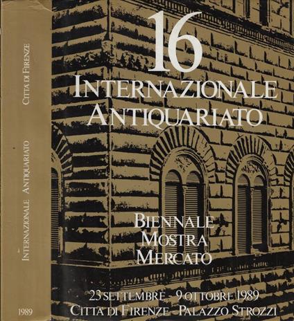 16a Biennale Mostra Mercato Internazionale dell'Antiquariato 1989 - copertina
