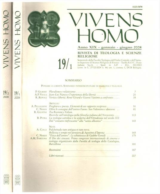 Vivens Homo - 2008 - copertina