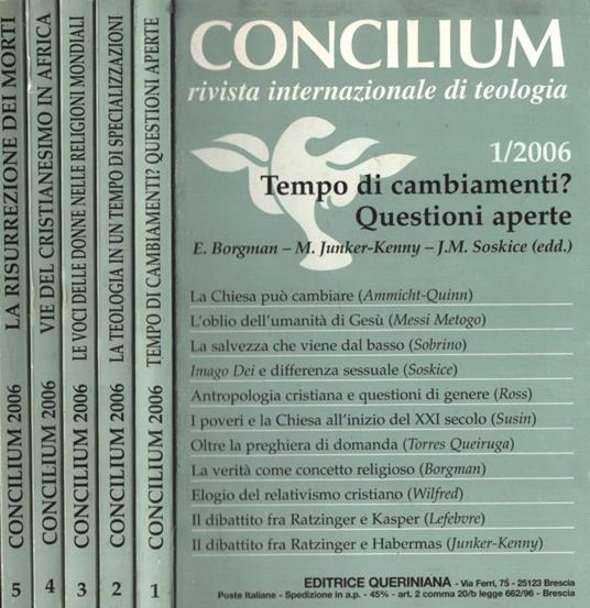 Concilium Anno 2006 - copertina