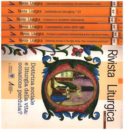 Rivista liturgica - 2007 - copertina