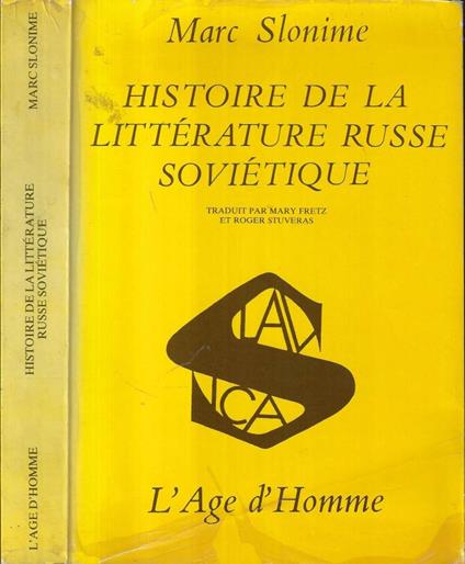 Histoire de la littérature russe soviétique - copertina