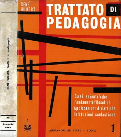 Trattato di pedagogia Vol. 1 - copertina