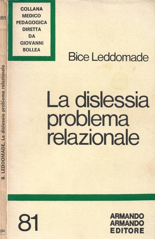 La dislessia problema relazionale - copertina