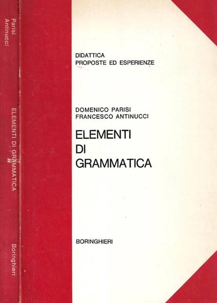Elementi di grammatica - copertina