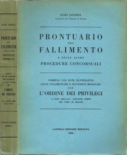 Prontuario del Fallimento - copertina