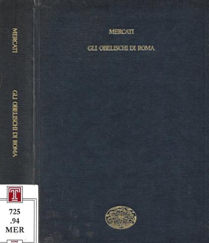 Gli obelischi di Roma - copertina