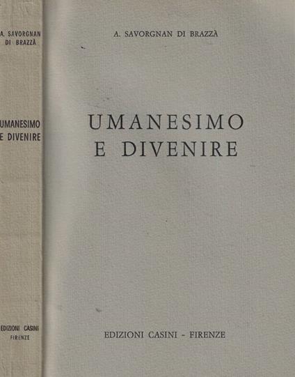 Umanesimo e divenire - copertina