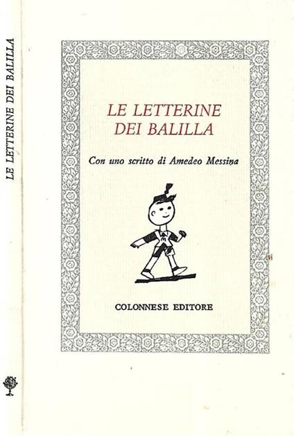 Le letterine dei Balilla - copertina