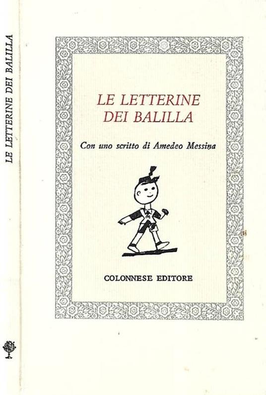 Le letterine dei Balilla - copertina