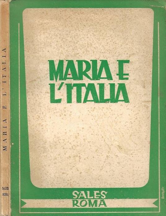 Maria e l'Italia - copertina