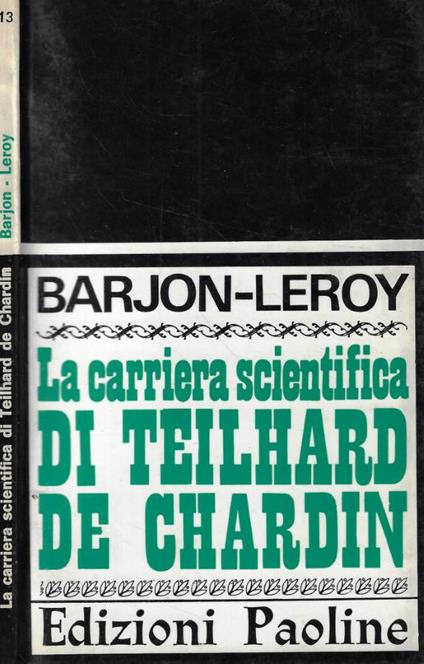 La carriera scientifica di Teilhard de Chardin - copertina