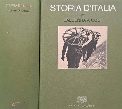 Storia d'Italia 4***. Dall'Unità a oggi - copertina