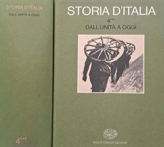 Storia d'Italia 4***. Dall'Unità a oggi - copertina