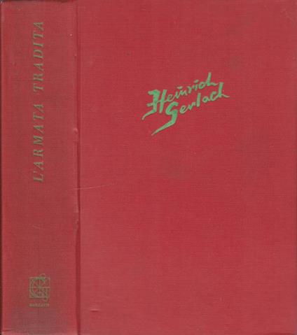 L' armata tradita - copertina