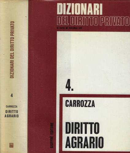 Diritto agrario - copertina