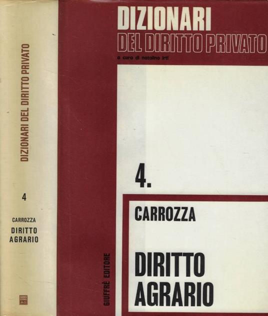 Diritto agrario - copertina