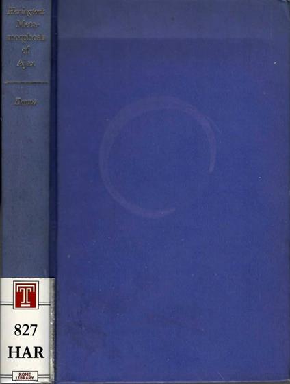 Sir John Harington's a new discourse of a stale subject, called the metamorphosis of ajax - copertina