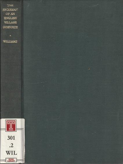 The sociology of an English Village: Gosforth - copertina