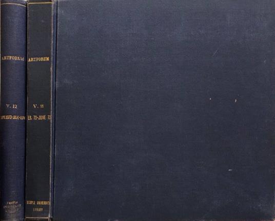 Artforum feb 1973-giu 1973, set 1973-gen 1974 - copertina