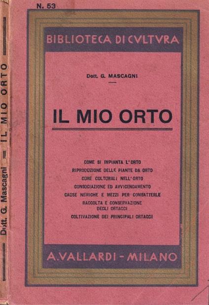 Il mio orto - copertina