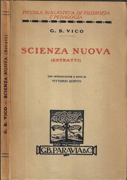 Scienza nuova - copertina